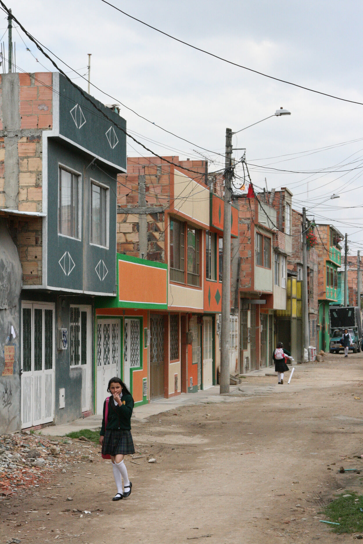 The decorations on the facades of the houses in Bogotà, Colombia, 2010. © Fabio Quici