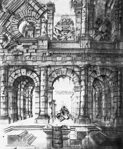 Giuliano da Sangallo: Ruins of the Ancient Roman Theater of Marcellus, 1480s, Vatican Library Collection. Wikipedia Commons, Public Domain.