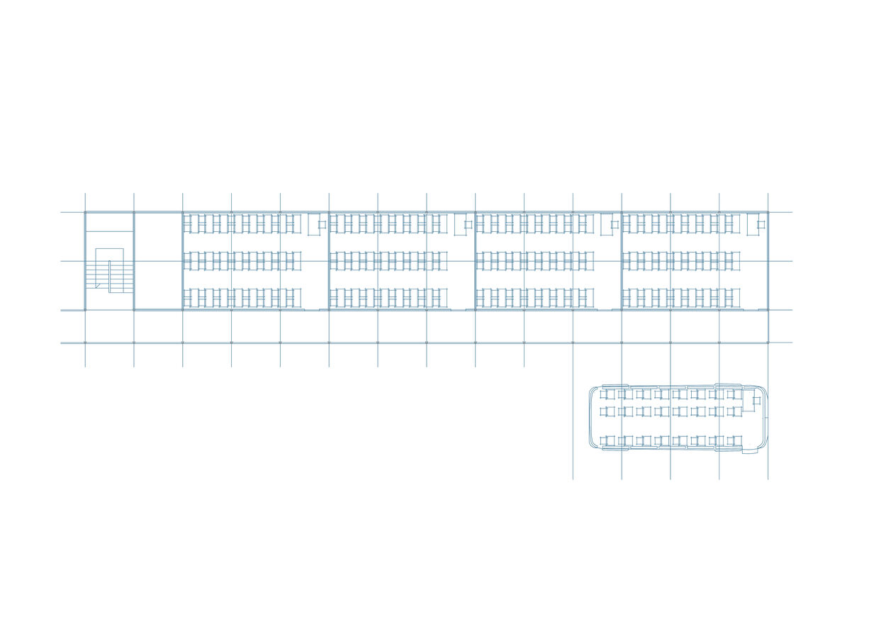 Bus and MC, Drawing of MC-606 by Felipe Pizarro and Nicolas Navarrete. 