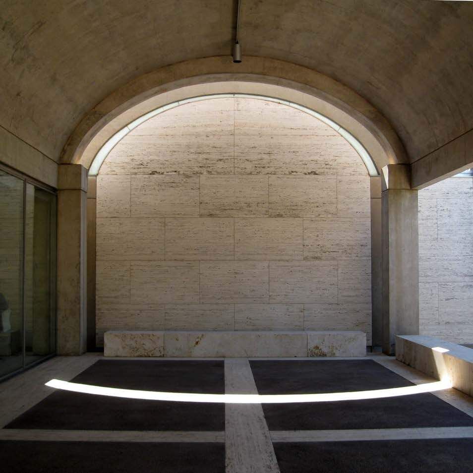 Exterior Elevation – tapering lunette – Kimbell Art Museum