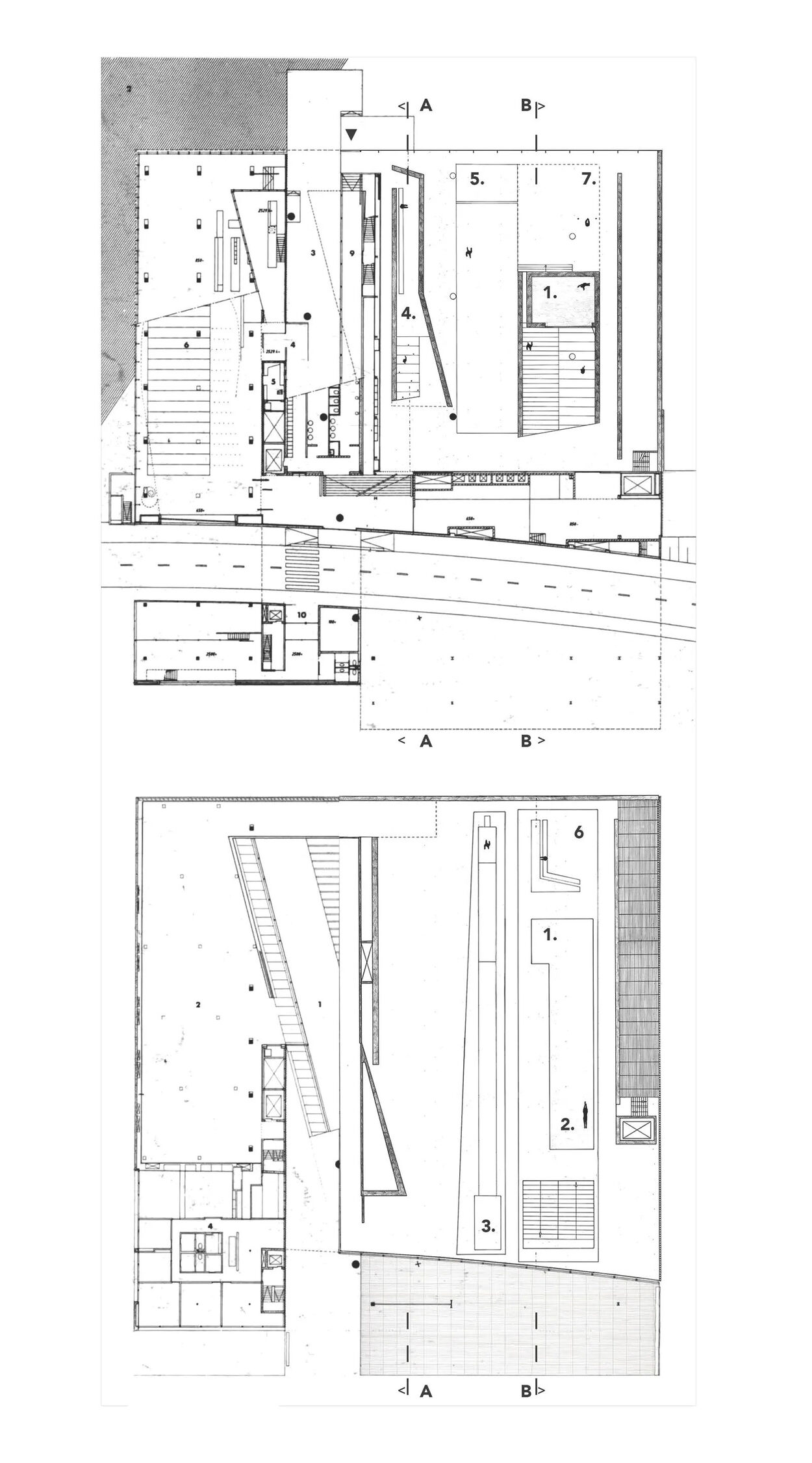 Rem Koolhaas, Kunsthal, 1992, floor plan. © OMA