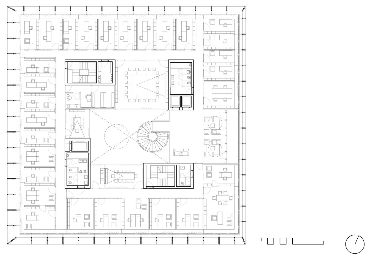 studio abiro, Poslovna stavba DARS, 2024, floor plan. © studio abiro