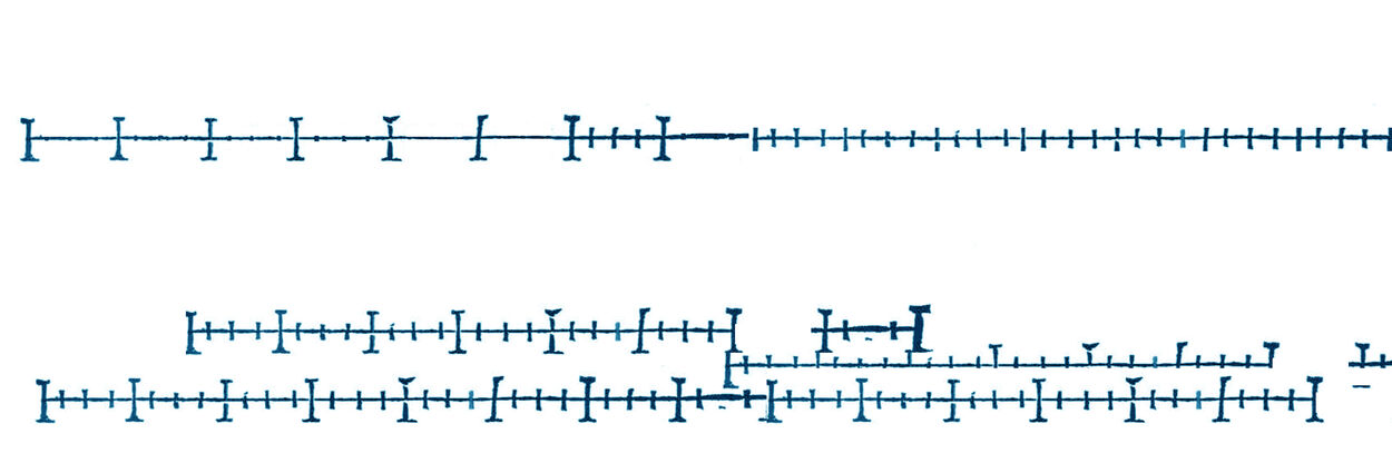 Scale line liminal dynamics. Drawing collage in reference to Sebastiano Serilio (1537-1551) Five Books of Architecture