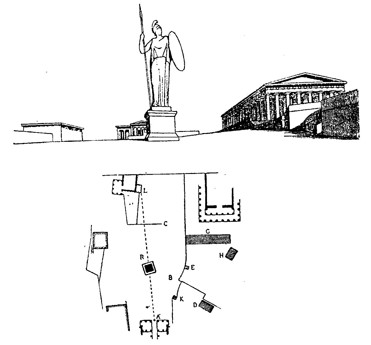 [a] The Rab Memorial Complex, Kampor, photo Vladimir Braco Mušič
[b] The Rab Memorial Complex, model
[cd] The Rab Memorial Complex, Kampor, photo Vladimir Braco Mušič
[ef] from Auguste Choisy. Historie de l‘ architecture.
pp. 414- 415
