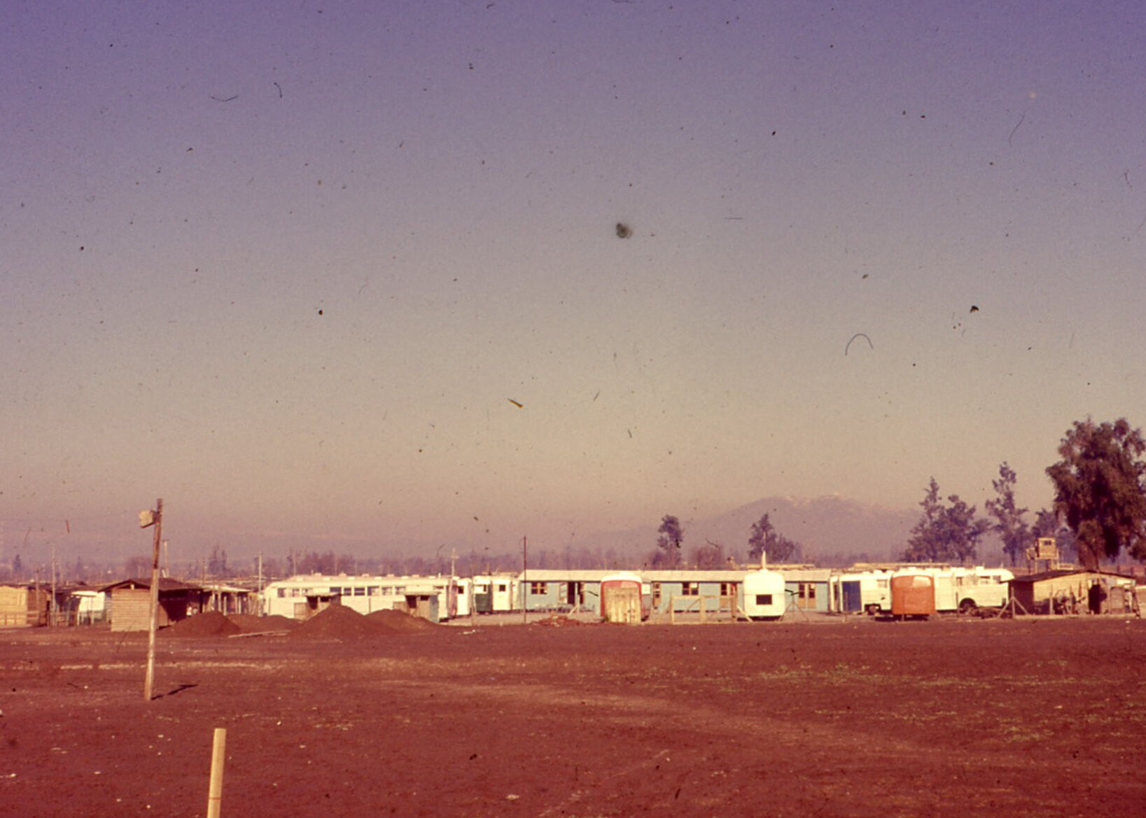 The buses in Nueva La Habana. 
Source: Boris Cofré: “Historia de los pobladores del campamento Nueva La Habana durante la Unidad Popular (1970–1973)”, 163.