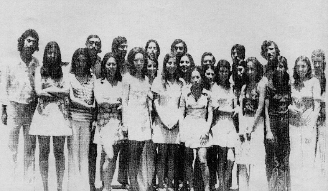 Teachers of the school at campamento Nueva La Habana, Santiago, 1971. 
See: Boris Cofré, “Historia de los pobladores del campamento Nueva la Habana durante la Unidad Popular (1970–1973)” (Undergarduate thesis, Universidad Arcis, Santiago, 2007), 161.