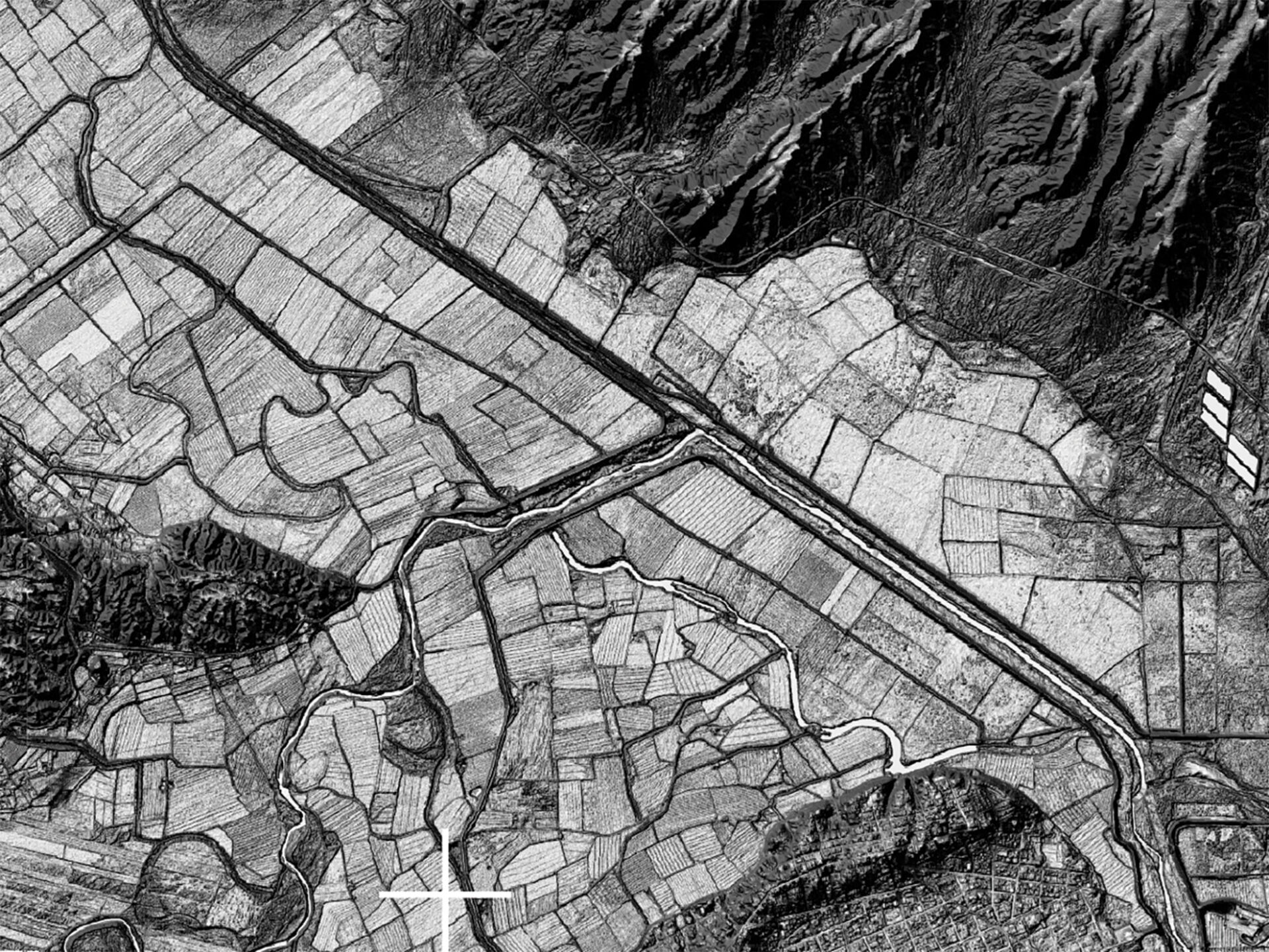 High resolution digital elevation model of confluence of Rio Conchos and Rio Bravo/Rio Grande near Ojinaga/Presidio.