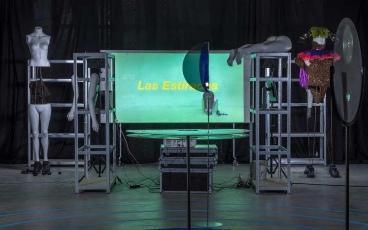 ‘Las Estiradas’ (the streched woman) by Denisse Vega de Santiago, 2021, MA thesis at MIARD, installed at the exhibition ‘The In-Between’ at Hofbogen Rotterdam, with Curator and project manager Sharmyn Cruz Rivera and Zoraïma Hupkes, graduation committee Golnar Abbasi, Ephraim Joris, Natasha Marie Llorens, Federico Martelli and Alex Augusto Suárez. Photo’s by the author.