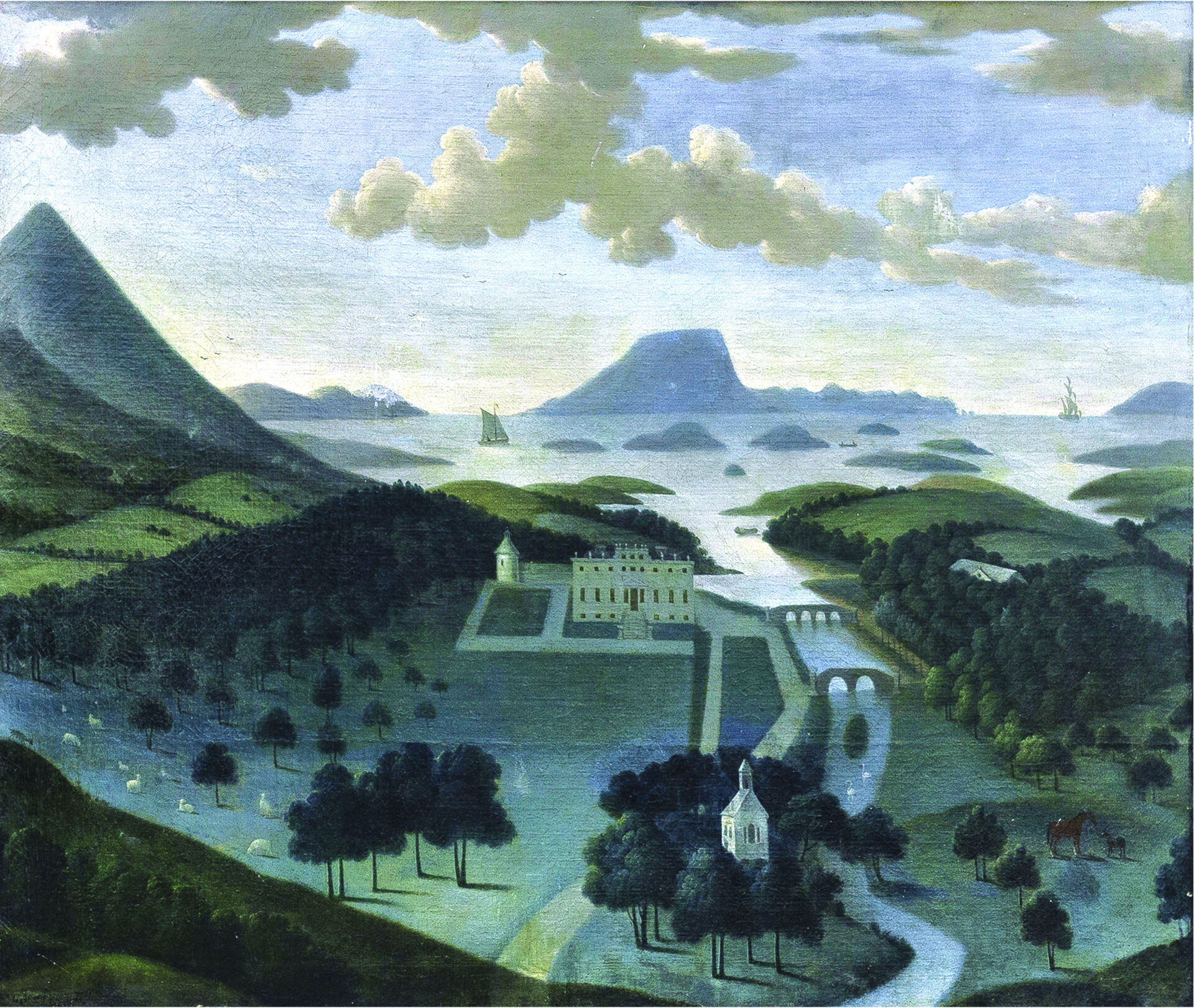 “Views of Westport House” by George Moore. From left to right: West View and East View.

Both images courtesy of Siobhan Sexton Mayo County Council with the consent of Lady Sheelyn Browne.