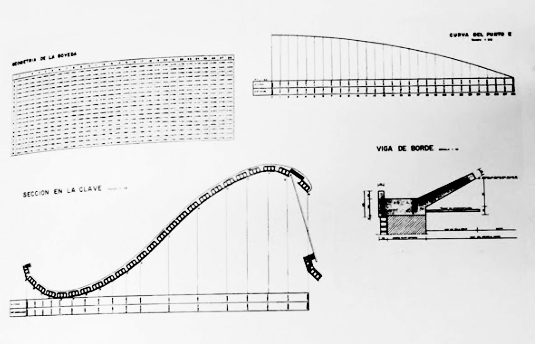 Port Warehouse, Montevideo, Uruguay, Eladio Dieste, Gaussian Vault Secton. Image courtesy of Dieste Y Montañez S.A.