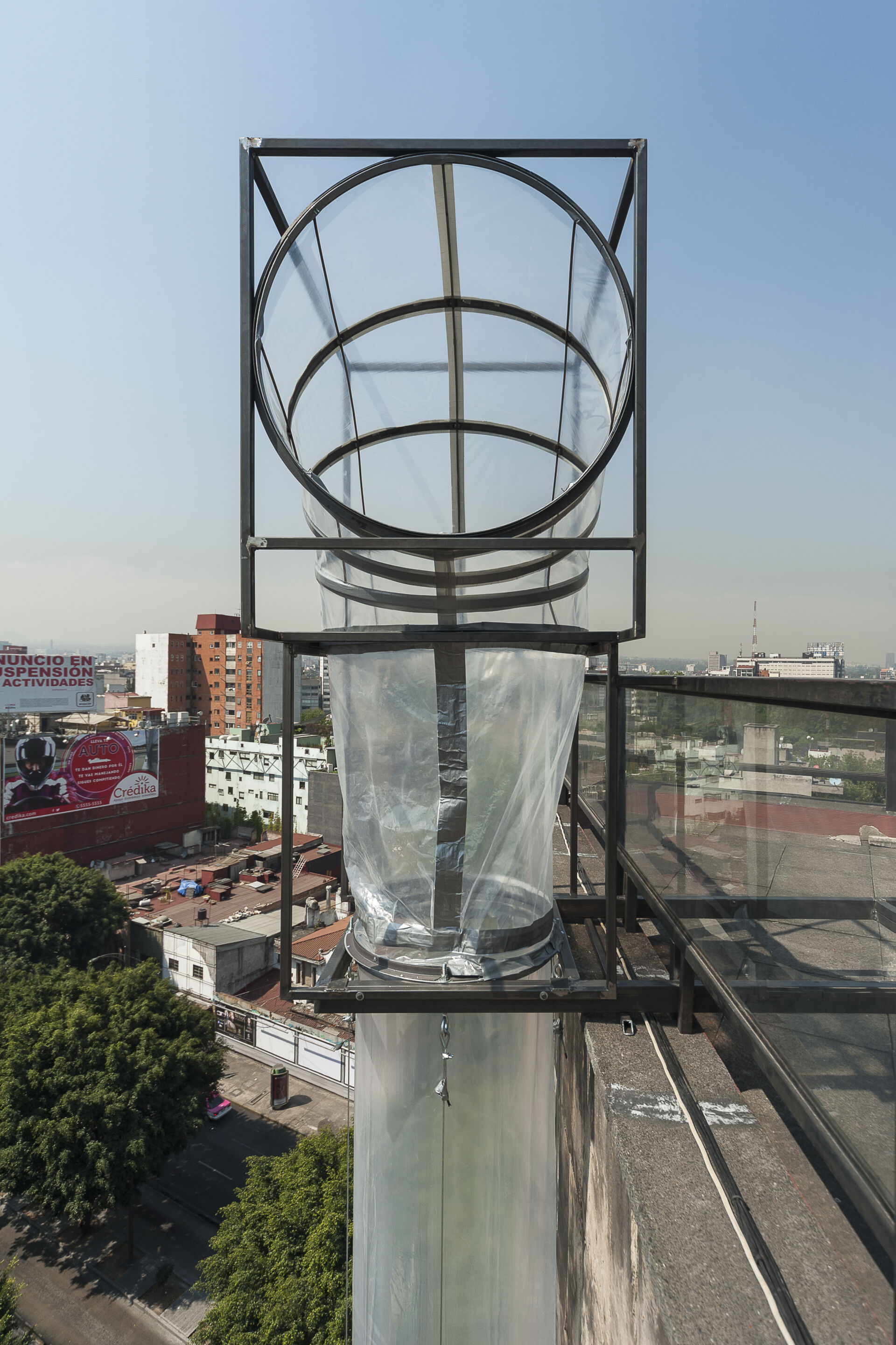 Subsolanus installation project detail by vão in Mexico City. Photo courtesy of vão.