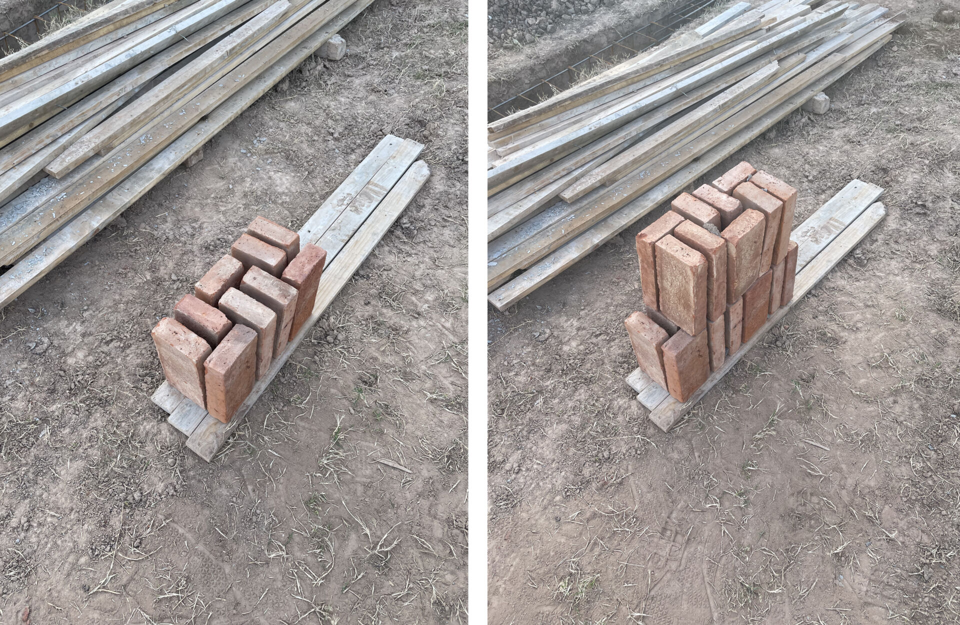 Brick bonding of Tres Casas in Córdoba, Argentina by Agustín Berzero. Photo courtesy of Agustín Berzero.