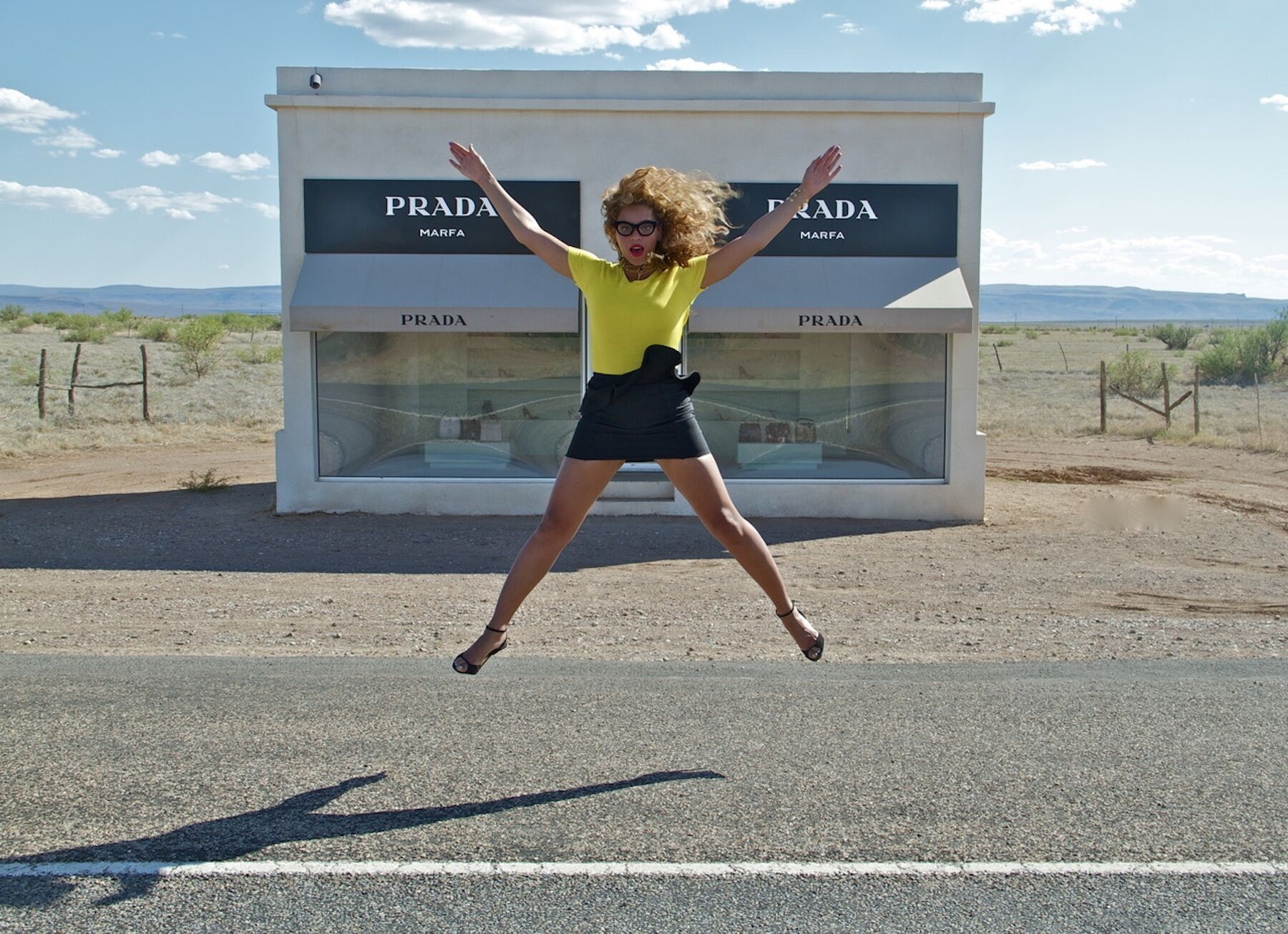 Beyonce at fake Prada