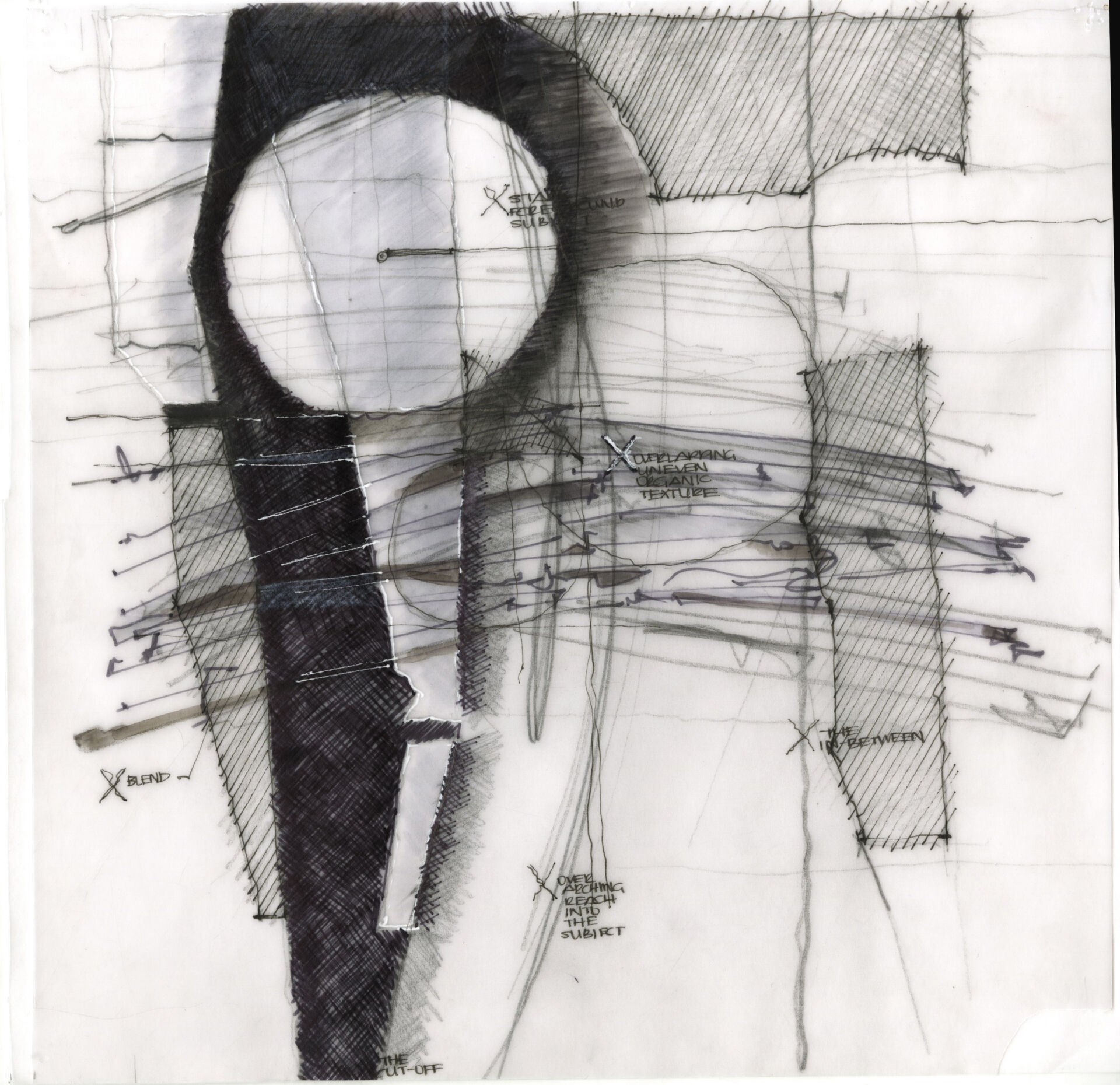 Palimpsest drawing