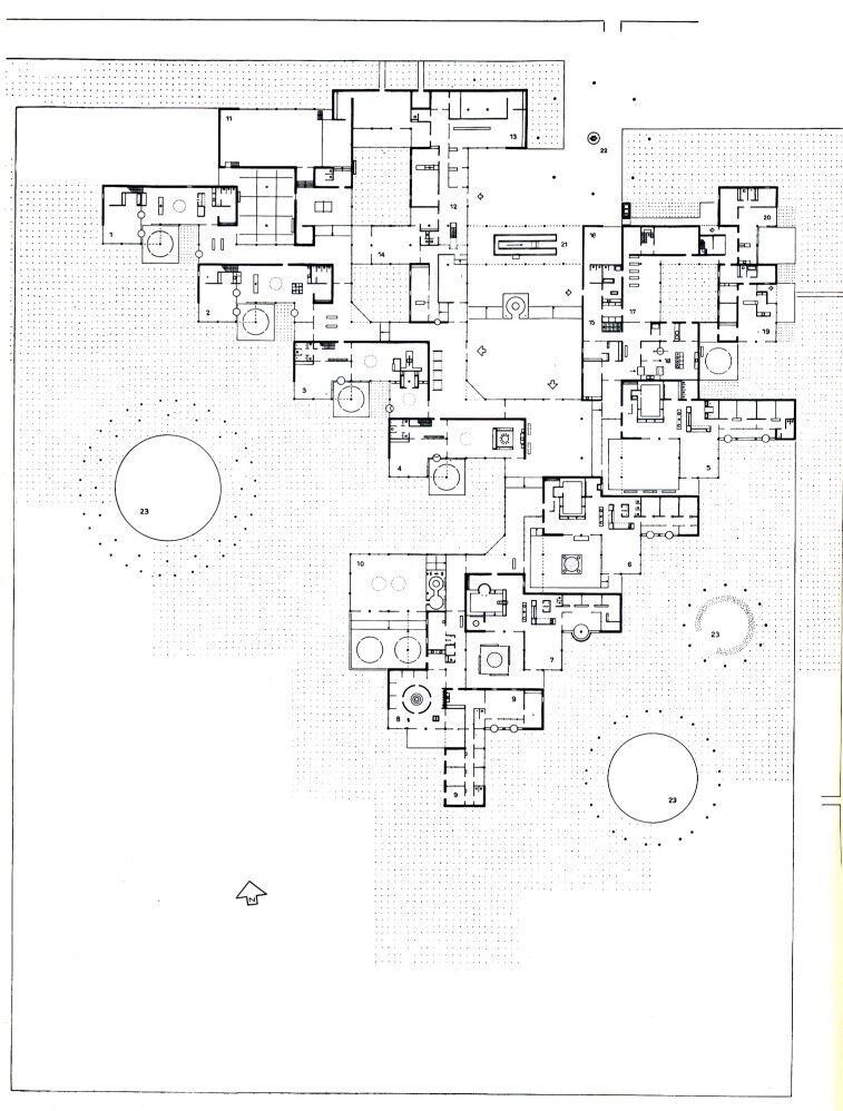 Aldo van Eyck, ground floor plan, Amsterdam Municipal Orphanage, 1955-60