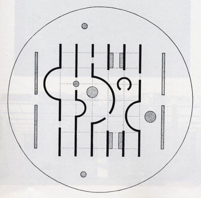 Aldo van Eyck, floor plan, Sonsbeek Pavilion, Arnhem, 1965-66