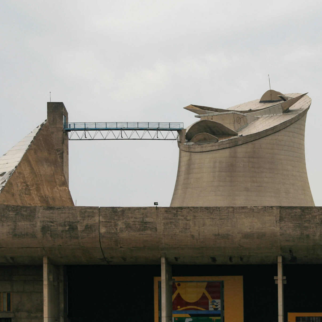 Le Corbusier, Roof, Assembly Hall, Chandigarh. 1951. Photograph: Eduardo Guiot. CC BY 2.0.