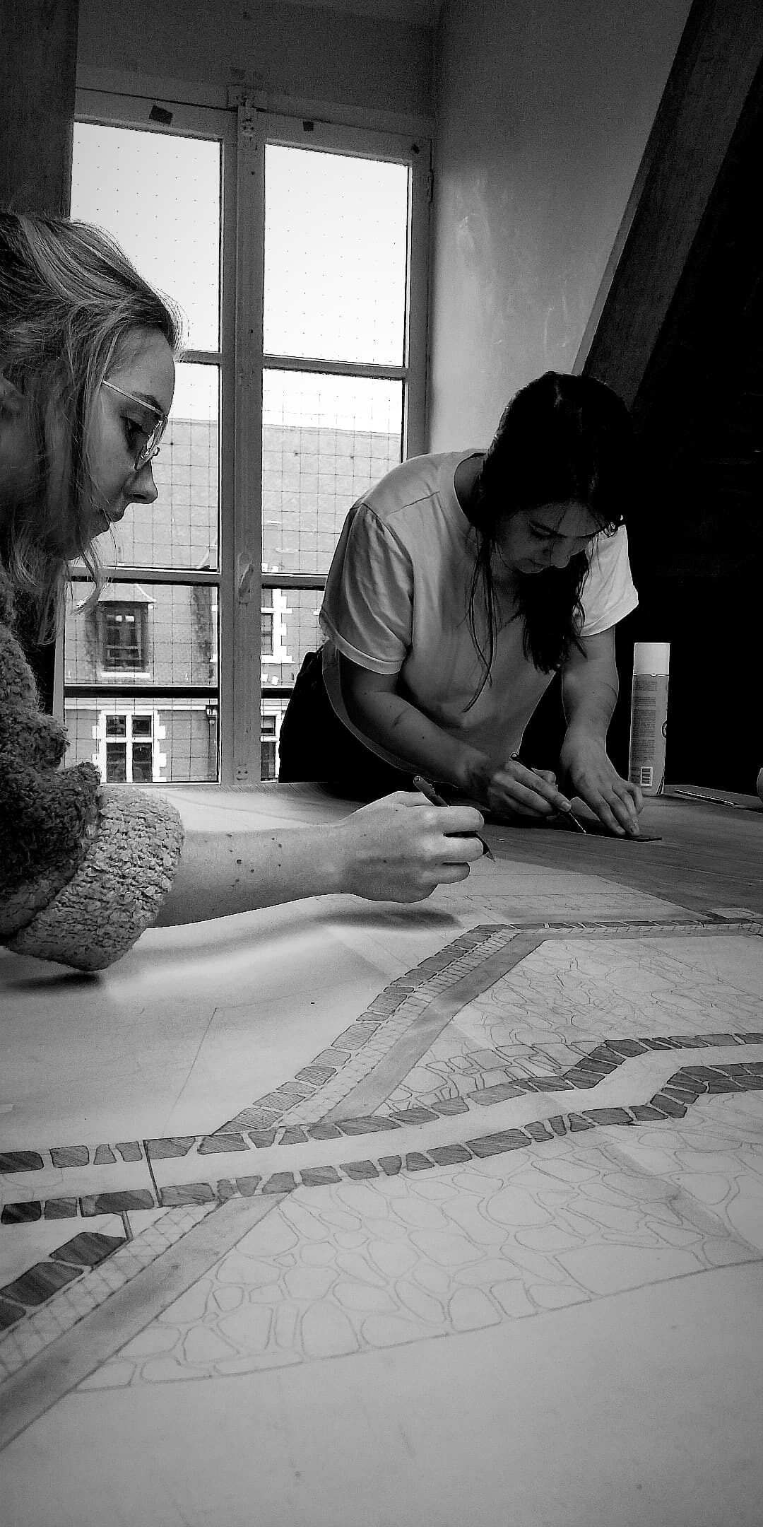 Participative drawing during the research case